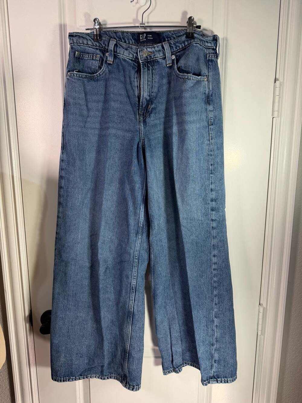 Gap Baggy Jeans Size 6/28R Blue Denim Wide Leg